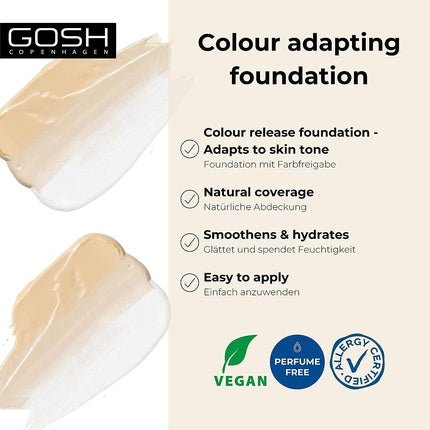 Gosh Chameleon Foundation Matching Makeup 002 Light 30ml - Maison des fragrances