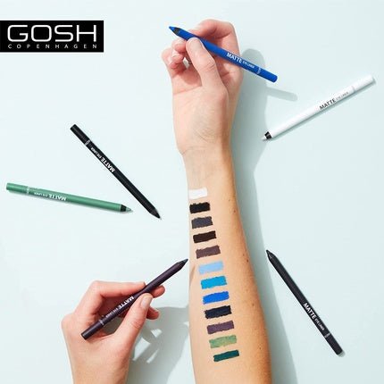 GOSH Matte Eyeliner in Classic Brown Creamy Soft Texture High Coverage 005 Mole - Maison des fragrances