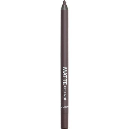 GOSH Matte Eyeliner in Classic Brown Creamy Soft Texture High Coverage 005 Mole - Maison des fragrances