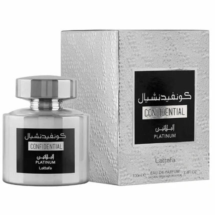 Lattafa Confidential Platinum Eau de Parfum Homme 100 ml