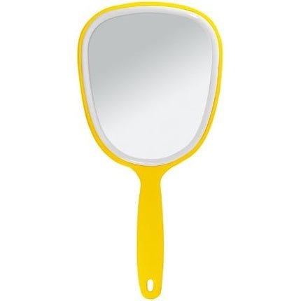 Hand Mirror Oval Shape Cosmetic Mirror White - Maison des fragrances