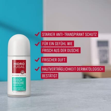Hidrofugal Shower Fresh Roll - On Strong Antiperspirant Protection Déodorant (Déo) Mixte 50ml - Maison des fragrances