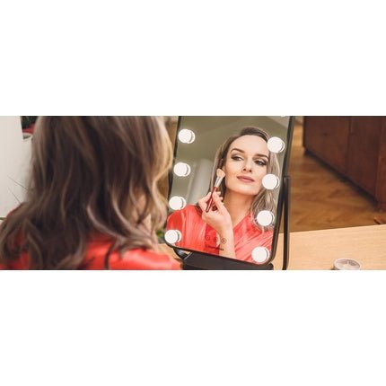 Humanas HS - HM01 Makeup Mirror with LED Lighting - White - Maison des fragrances