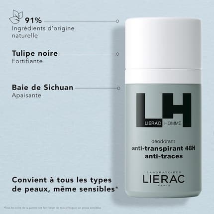 Lierac Homme 48h Déodorant 50 ml