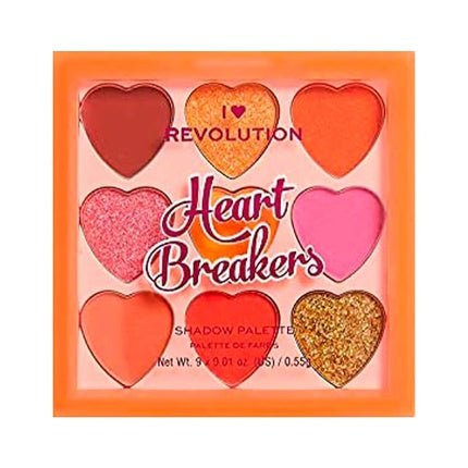 I Heart Revolution Heartbreakers Eyeshadow Palette 9 Fiery - Maison des fragrances