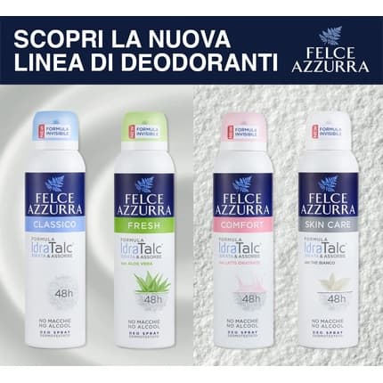 Felce Azzurra Fresh Deodorant 48h Formula with Aloe Vera Déodorant (Déo) Mixte 150ml