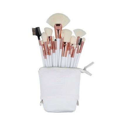 ilu Basic Set 18 Makeup Brushes with Bag White - Maison des fragrances