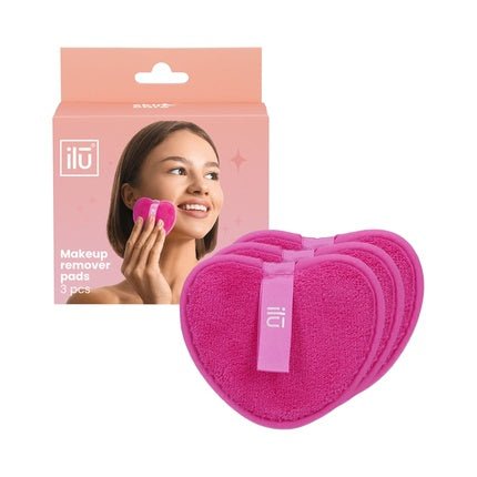 ilu Makeup Remover Pads Pink - Pack of 3 - Maison des fragrances