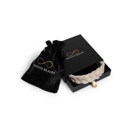 Infinity Braids Regular Braid Lizzy Ashy Ribbon - Maison des fragrances