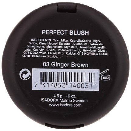 Isadora Perfect Blush 03 Ginger Brown 4.5g - Maison des fragrances