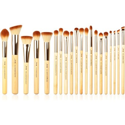 Jessup Brand 20pcs Beauty Bamboo Professional Makeup Brushes Set Foundation Powder Eye Shader T145 - Maison des fragrances