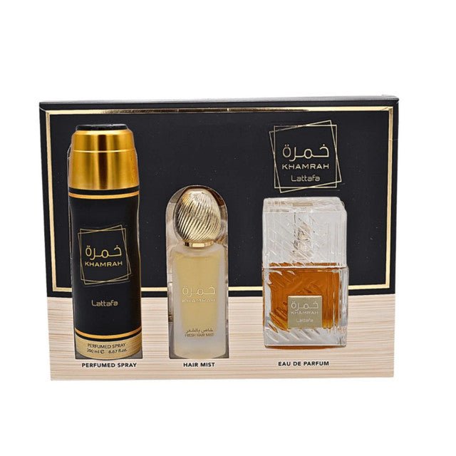 Lattafa Khamrah Gift Set - A Luxurious Gift Set From Unisexe - Maison des fragrances