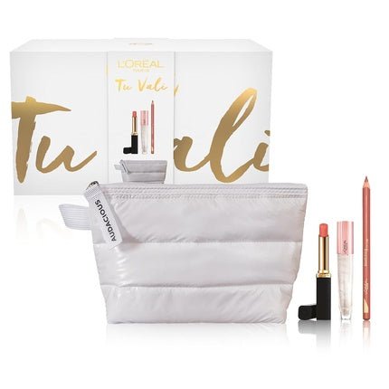 L'Oréal Paris Self Confidence Box Lipstick Volumizing Gloss and Fluffy Beauty Down - Maison des fragrances