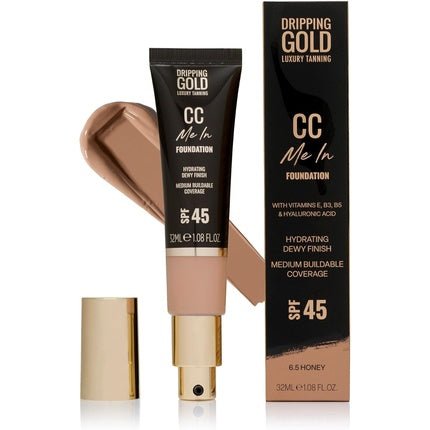 Make - Up CC Me in Honey CC Cream Face Coating Moisturizing Adjustable Coverage - Maison des fragrances