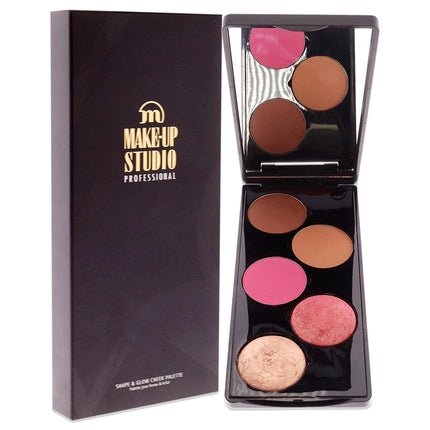 Make - Up Studio Professional Amsterdam Shape & Glow Cheek Palette in Pink - Maison des fragrances