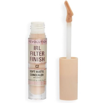 Makeup Revolution IRL Filter Finish Concealer Medium to Full Coverage C2 6g - Maison des fragrances
