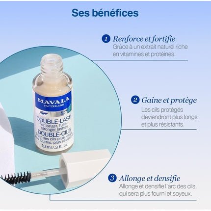 Mavala Double Lash Strengthens Lashes Eyebrows For A Longer Denser Stronger Effect 10ml - Maison des fragrances