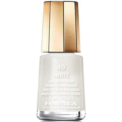 Mavala Nail Polish 49 White 5mL - Maison des fragrances
