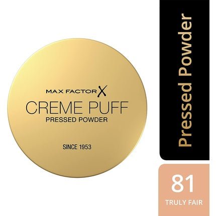 Max Factor Creme Puff Pressed Powder 81 Truly Fair - 14g - Maison des fragrances