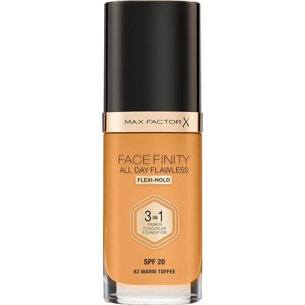 Max Factor Facefinity 3 - in - 1 All Day Flawless Liquid Foundation SPF 20 30ml - Warm Toffee - Maison des fragrances