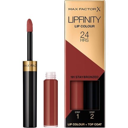 Max Factor Lipfinity Long - Lasting Two Step Lipstick 191 Bronzed 4.2g - Maison des fragrances
