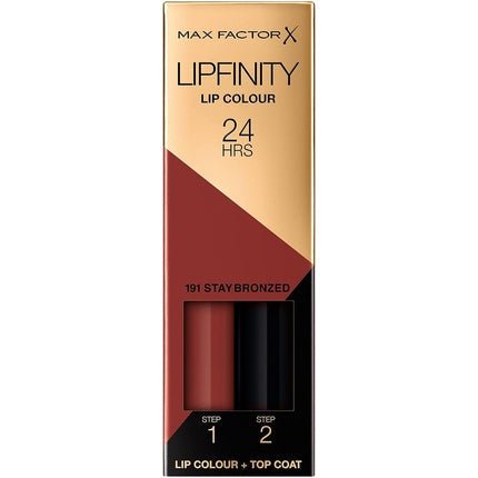 Max Factor Lipfinity Long - Lasting Two Step Lipstick 191 Bronzed 4.2g - Maison des fragrances