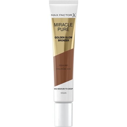 Max Factor Miracle Pure Golden Glow Bronzer Medium to Deep 15ml 002 - Maison des fragrances