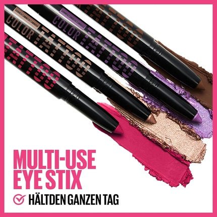 Maybelline New York Color Tattoo Eye Stix All - in - One Eyeliner Primer and Eyeshadow Stick 1.4g I Am Courageous - Maison des fragrances