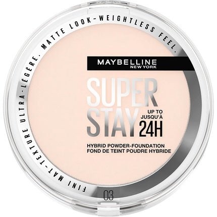Maybelline Powder Foundation Long - Lasting 24h Wear Medium to Full Coverage - Maison des fragrances