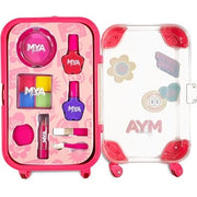 MYA Girls Makeup for Girls Children's Makeup Case with Eye Shadows Blushes Lip Glosses Brushes and Nail Polishes - Maison des fragrances