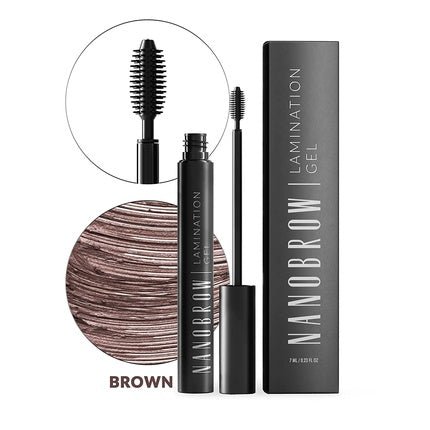 Nanobrow Lamination Gel - Brow Gel for Precisely Styled and Filled Brows in Brown - Maison des fragrances