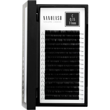 Nanolash Volume Lashes False Lashes for Professional Eyelash Extensions Volume Eyelash Extensions 11mm 0.15 C - Maison des fragrances
