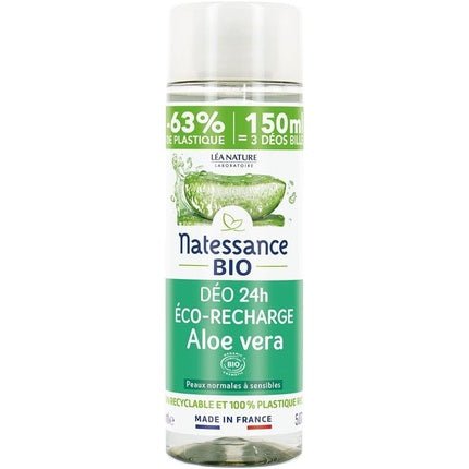 Natessance 24h Aloe Vera Organic Deodorant Refill 150ml - Maison des fragrances