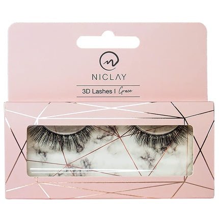 NICLAY 3D Eyelash Crown 3D Lashes High - Quality Artificial Makeup Professional Lashes Up to 30 Applications Grace - Maison des fragrances