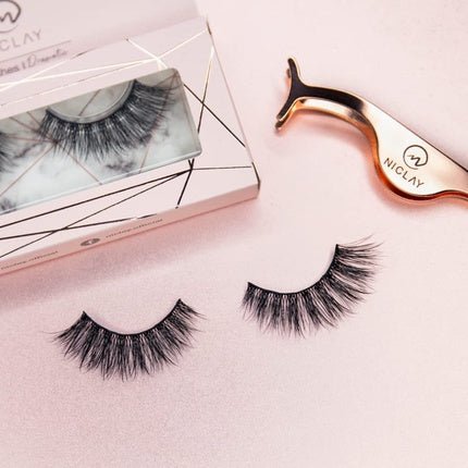 NICLAY 3D Eyelash Crown 3D Lashes High - Quality Artificial Makeup Professional Lashes Up to 30 Applications Grace - Maison des fragrances