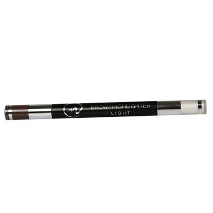 NICLAY Brow Highlighter 2 - in - 1 Eyebrow Highlighter Pencil with Brush Pearl Light - Maison des fragrances