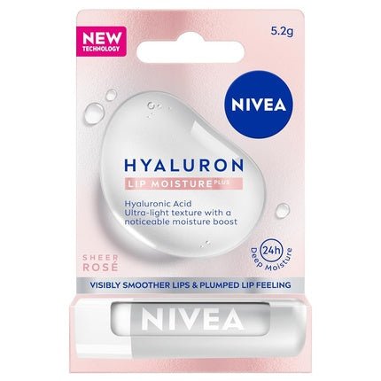 NIVEA Hyaluron Lip Moisture Plus Rose 5.2g - Maison des fragrances