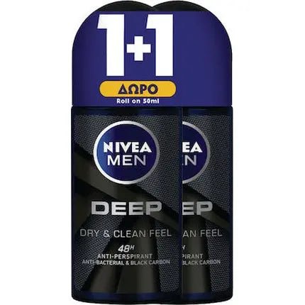Nivea Men Promo Deep Dry Clean Feel Deodorant - 2x50ml - Maison des fragrances