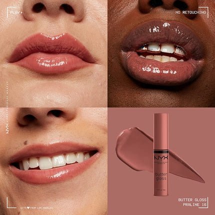 NYX Butter Gloss Praline 8ml - Maison des fragrances