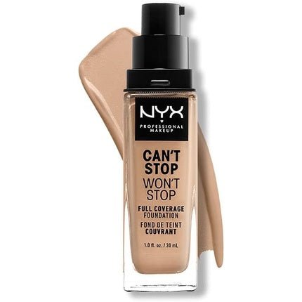 Nyx Can´t Stop Won´t Stop Full Coverage Foundation Medium Olive 30ml - Maison des fragrances