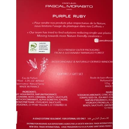 Pascal Morabito P Morabito Purple Ruby Gift Set Coffret (Coffret) Mixte 95ml - Maison des fragrances