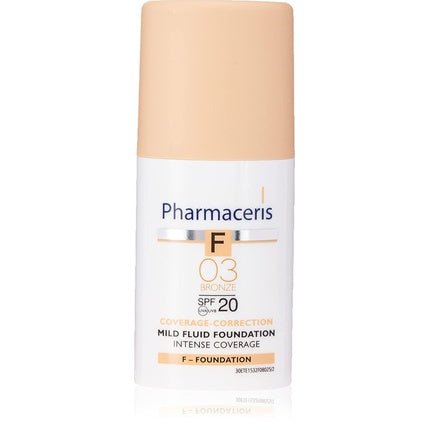 Pharmaceris F Intense Coverage Mild Fluid Foundation SPF 20 Bronze 30ml - Maison des fragrances