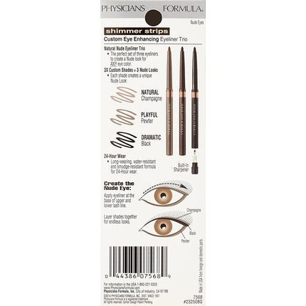 Physicians Formula Eyeliner - Glossy Strips / Individual Eye - Highlighted - Maison des fragrances