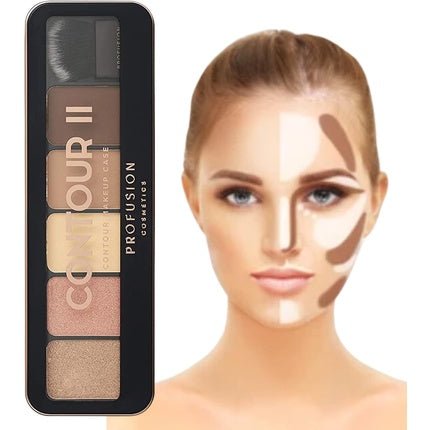 Profusion Cosmetics Pro Makeup Case Contour II Medium Dark - Maison des fragrances