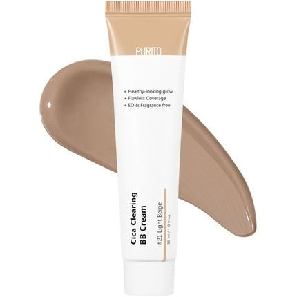 PURITO Cica Clearing BB Cream Light Beige 1 fl.oz / 30ml - Maison des fragrances