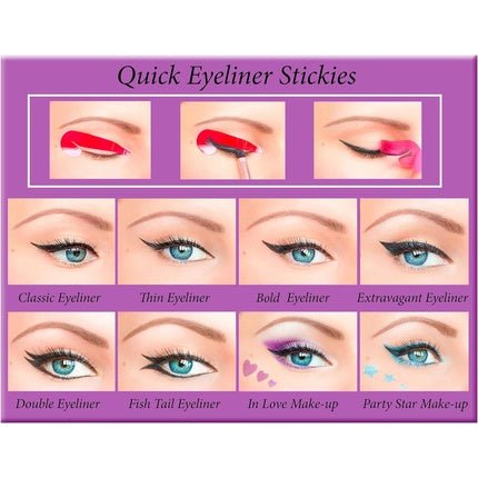 Quick Eyeliner Stickies Makeup Complete Set 80 Pieces DE3 50g - Maison des fragrances