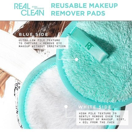 Real Techniques Dual Sided Reusable Makeup Remover Pads - Maison des fragrances