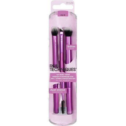 Real Techniques Eye Shade and Blend Eyeshadow Makeup Brush Duo - Maison des fragrances