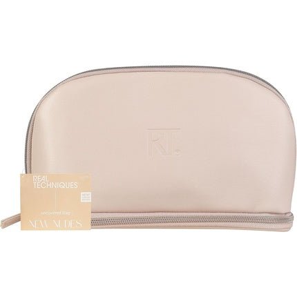 Real Techniques New Nudes Uncovered Bag Cosmetic Travel Waterproof Design Toiletry Makeup Brush Organizer 1 Count - Maison des fragrances