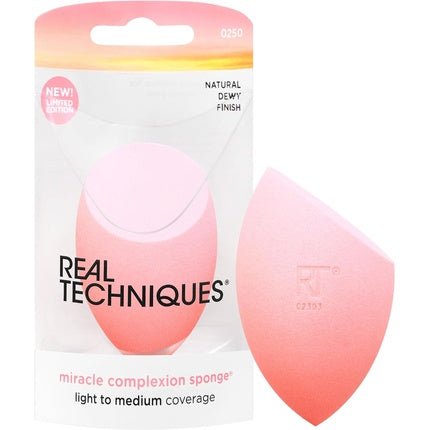 Real Techniques Sunrise To Sunset Miracle Complexion Sponge 1 Count Pink - Maison des fragrances